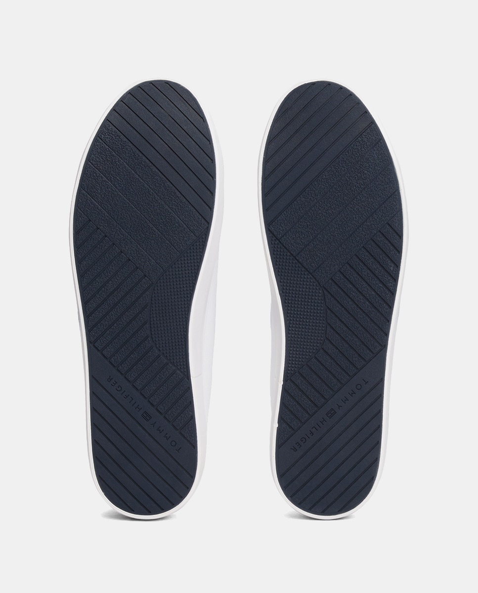 Sapatilhas Tipo Sneakers Lisas Branco-5