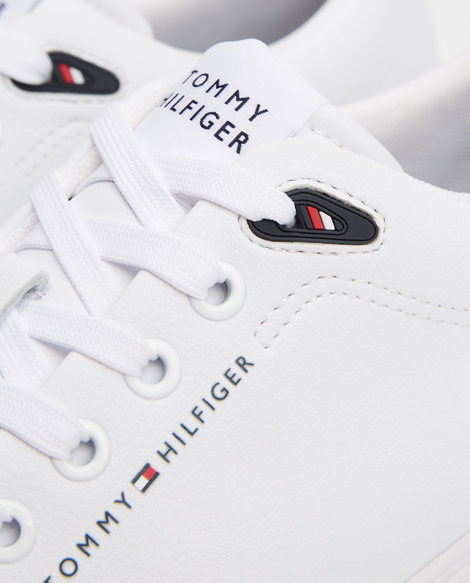 Sapatilhas Tipo Sneakers Lisas Branco-6