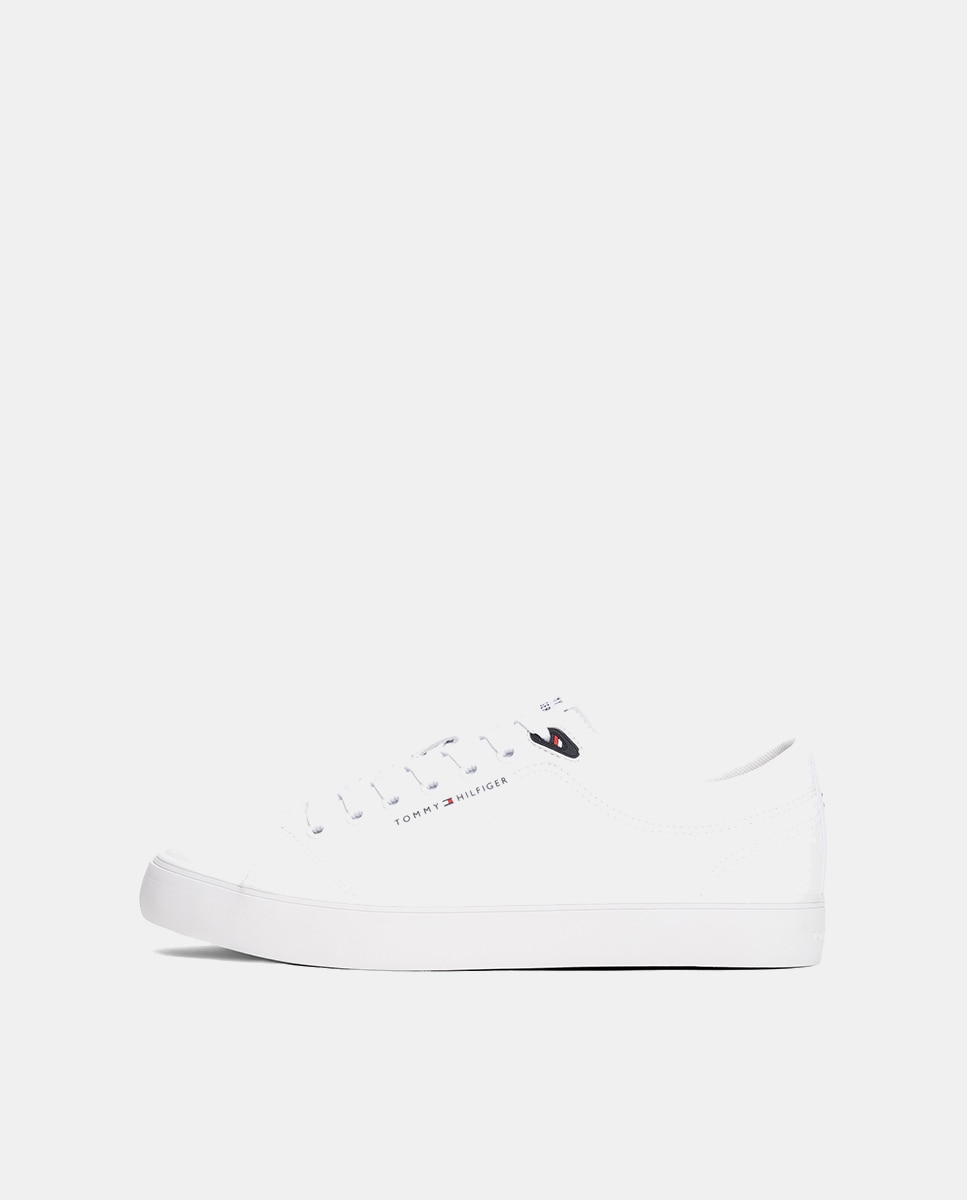 Sapatilhas Tipo Sneakers Lisas Branco-7