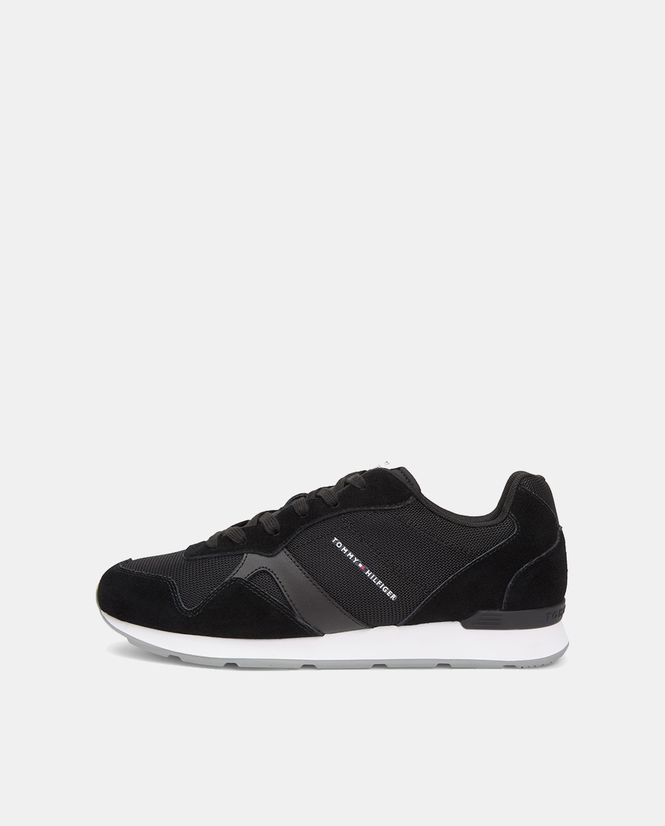 Sapatilhas Tipo Running Lisas Preto-7
