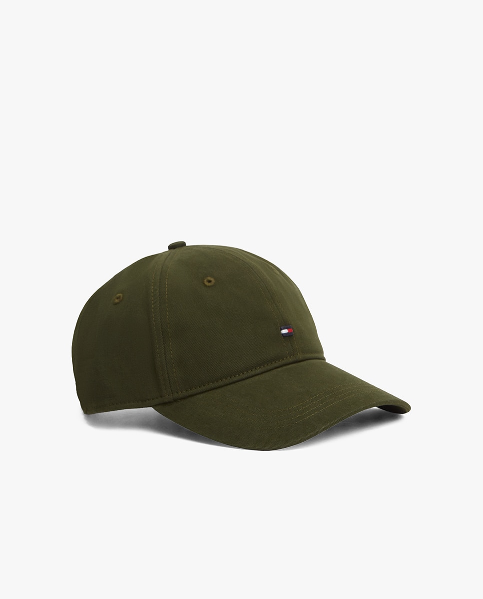 Boné Liso com Logótipo Bordado no Centro Verde-militar-1