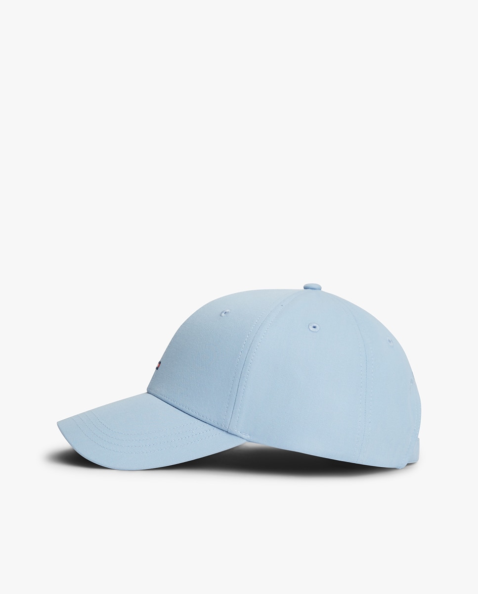 Boné de Algodão com Logótipo de Bandeira Bordada Azul-claro-3