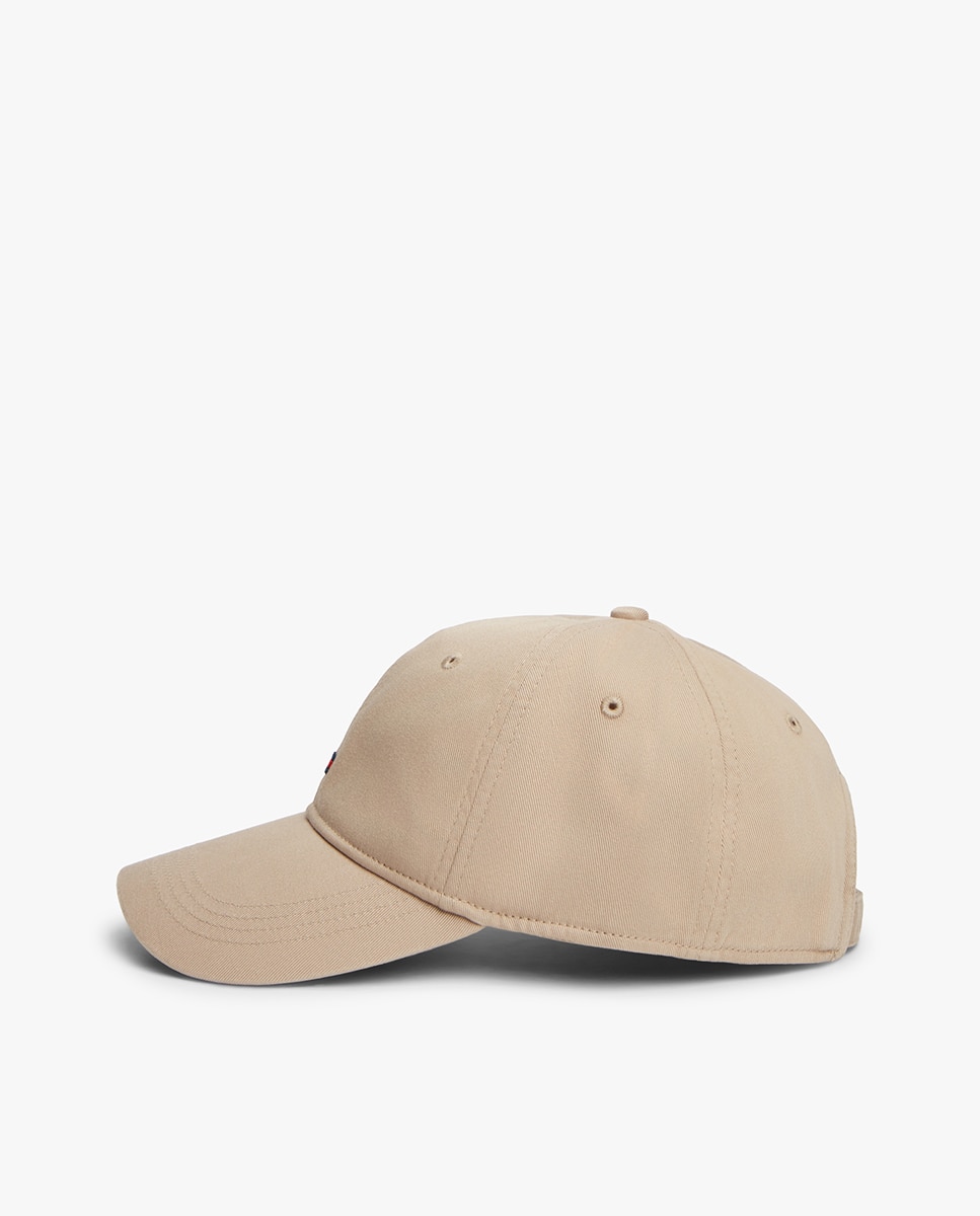 Boné de Algodão com Logótipo de Bandeira Bordada Natural-3
