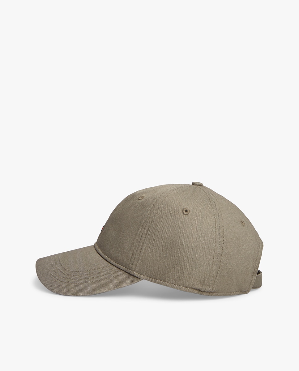 Boné de Algodão com Logótipo de Bandeira Bordada Natural-3