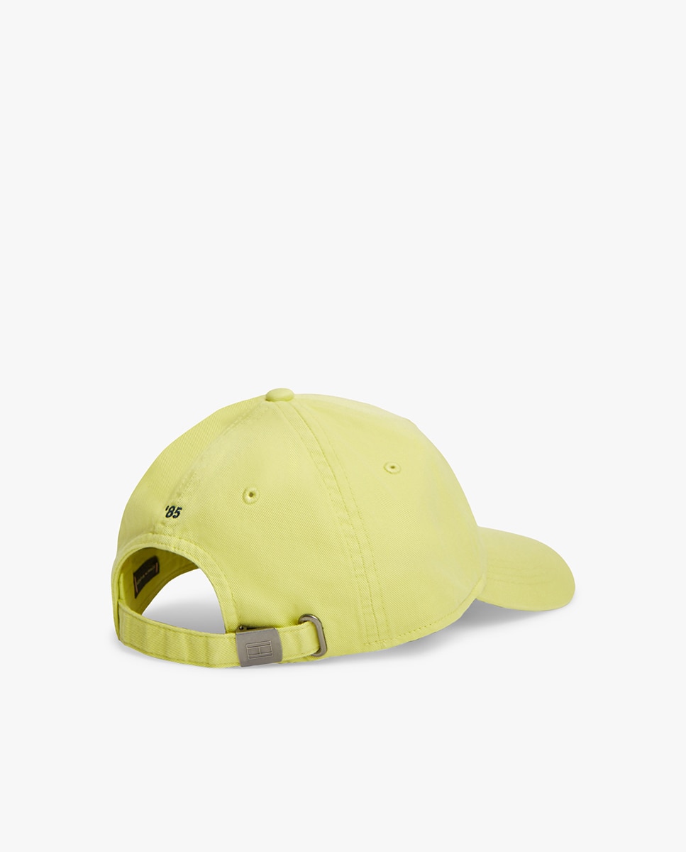 Boné de Algodão com Logótipo de Bandeira Bordada Amarelo-2