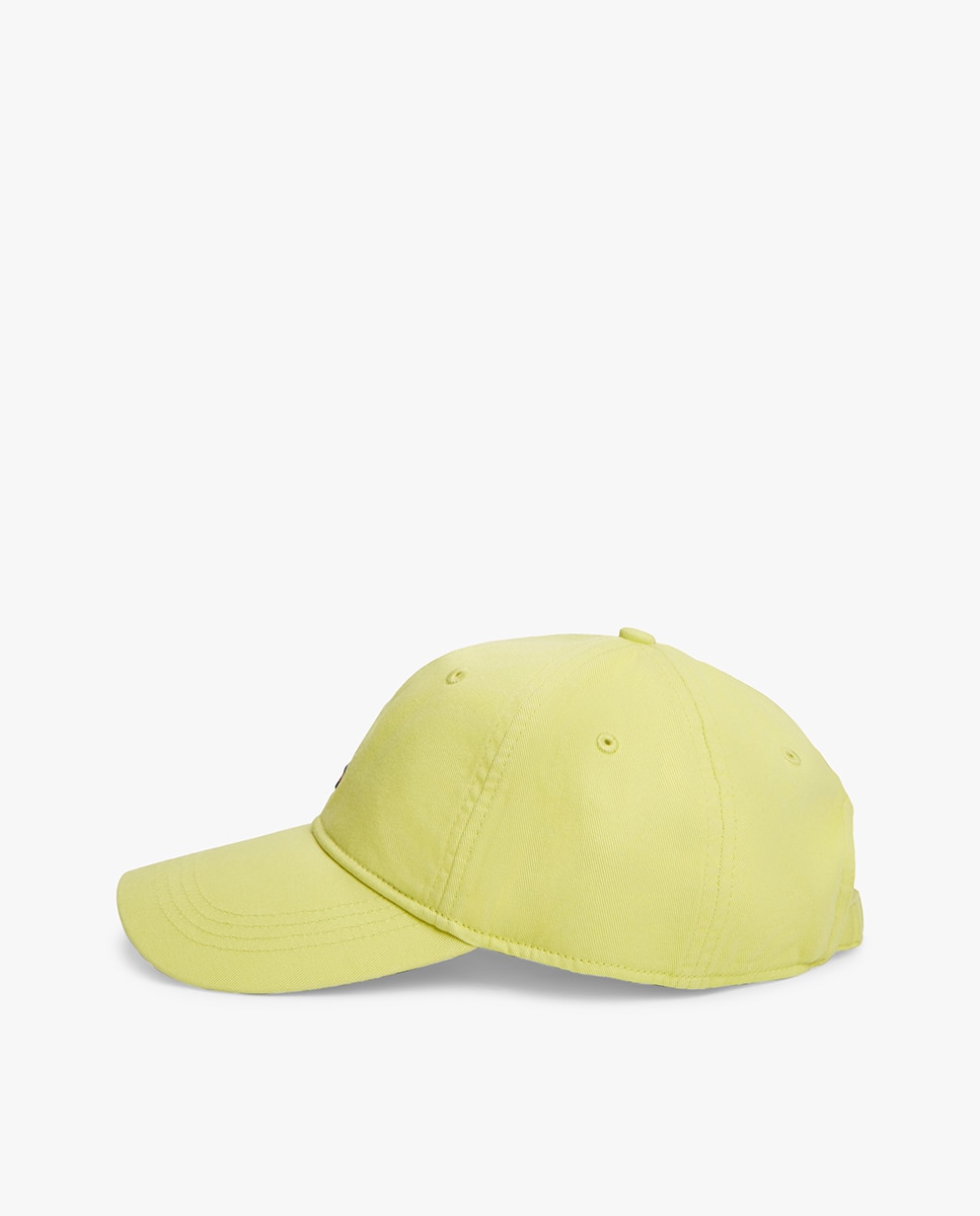 Boné de Algodão com Logótipo de Bandeira Bordada Amarelo-3