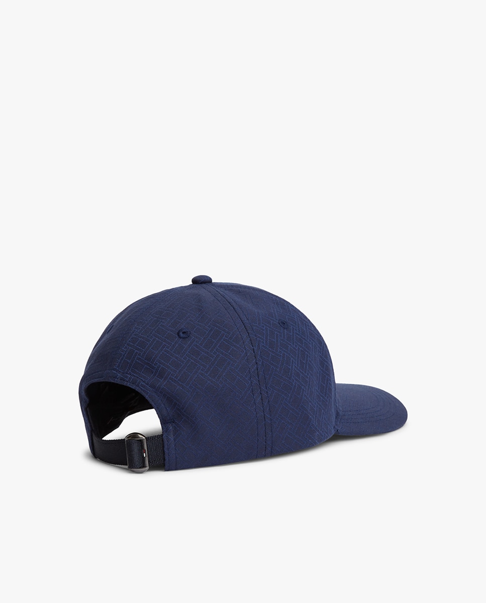 Boné de Algodão com Mini Estampado Azul-marinho-2