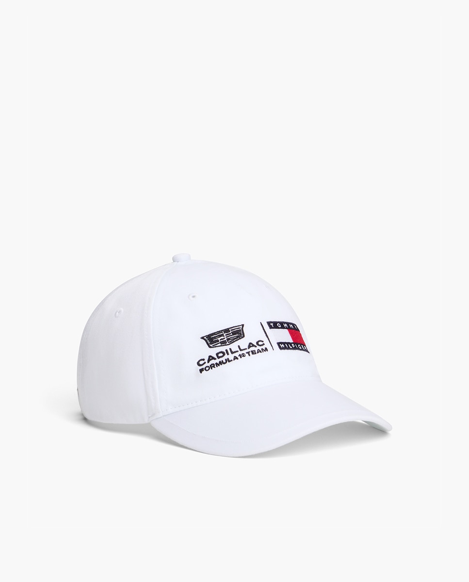 Imagen 0 de Gorra de caballero de la cápsula Cadillac con logos en la parte frontal Blanco