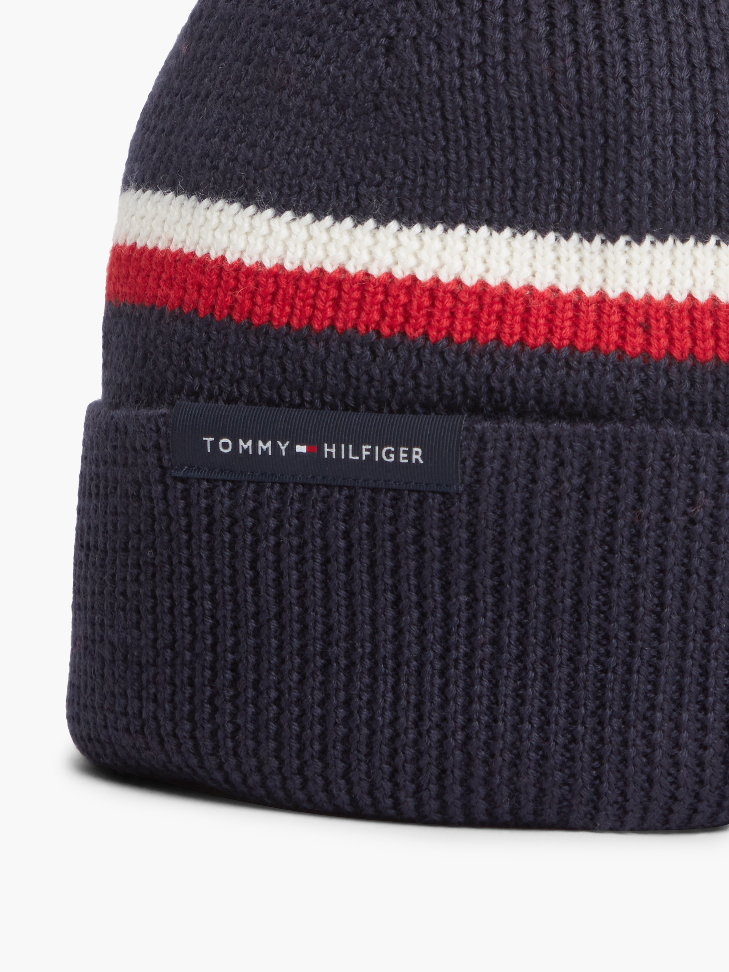 Imagen 3 de Gorro de caballero tipo beanie estampado - Tommy Hilfiger - Azul marino Azul marino