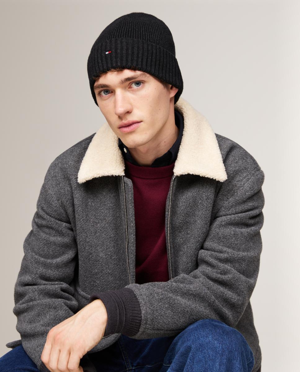 Gorro Liso Tipo Beanie Cinzento-4