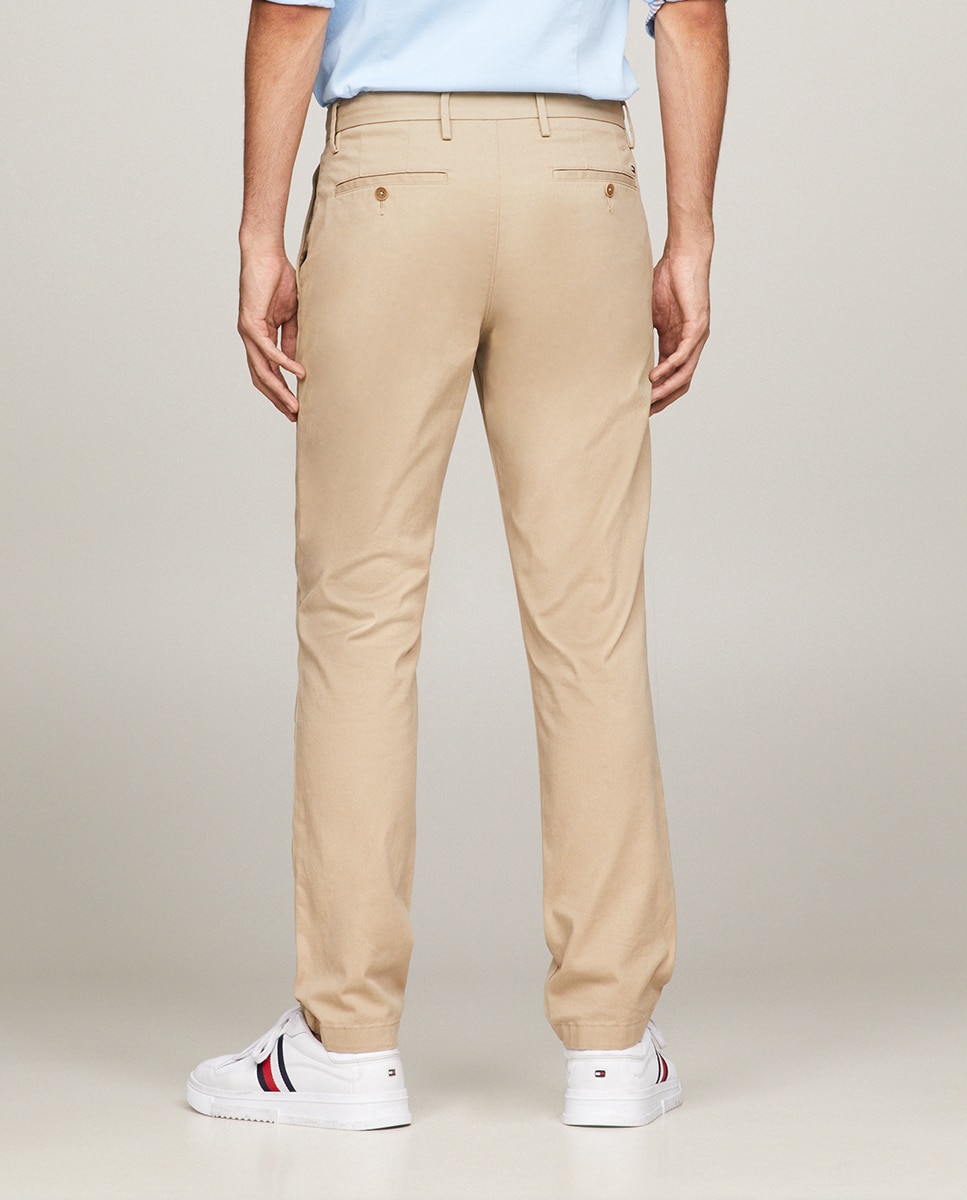 Calças Chino Denton Regular Fit Bege-escuro-3