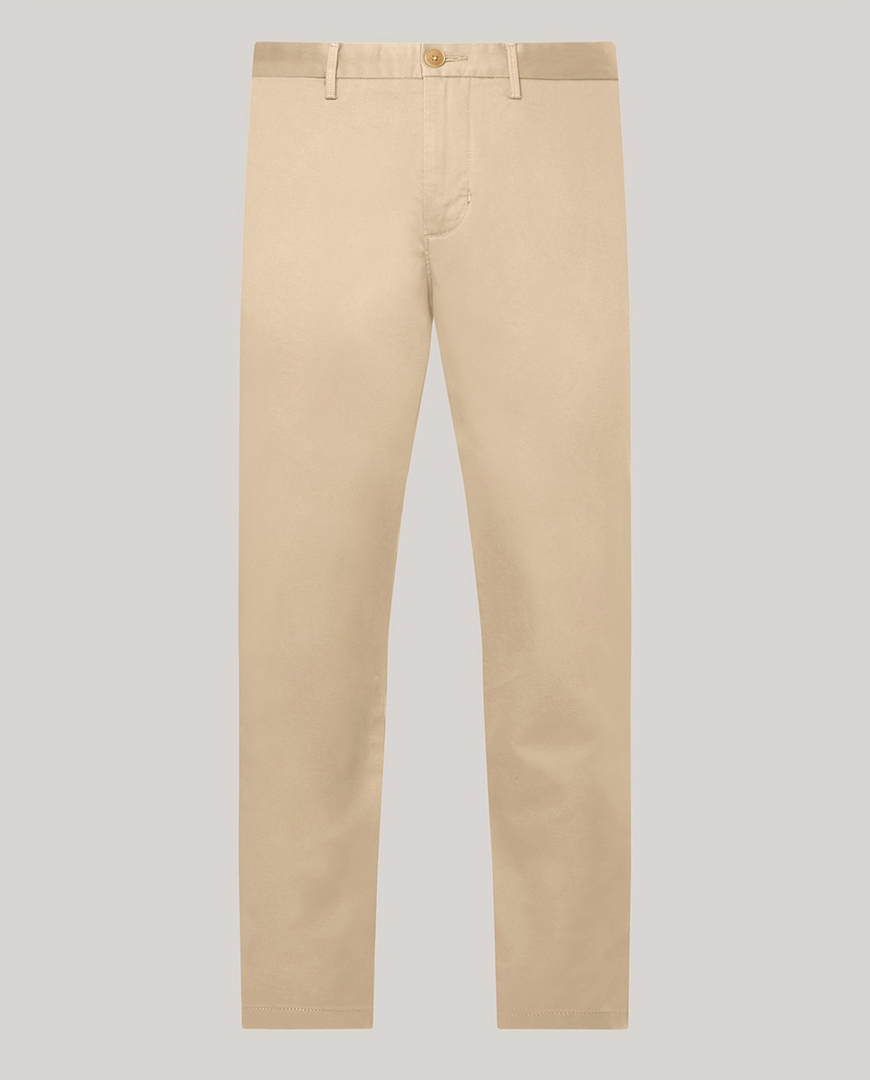Calças Chino Denton Regular Fit Bege-escuro-5