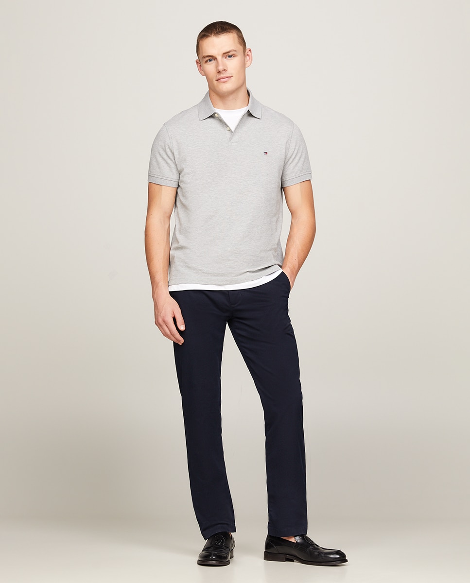 Calças Chino Denton Regular Fit Azul-marinho-1