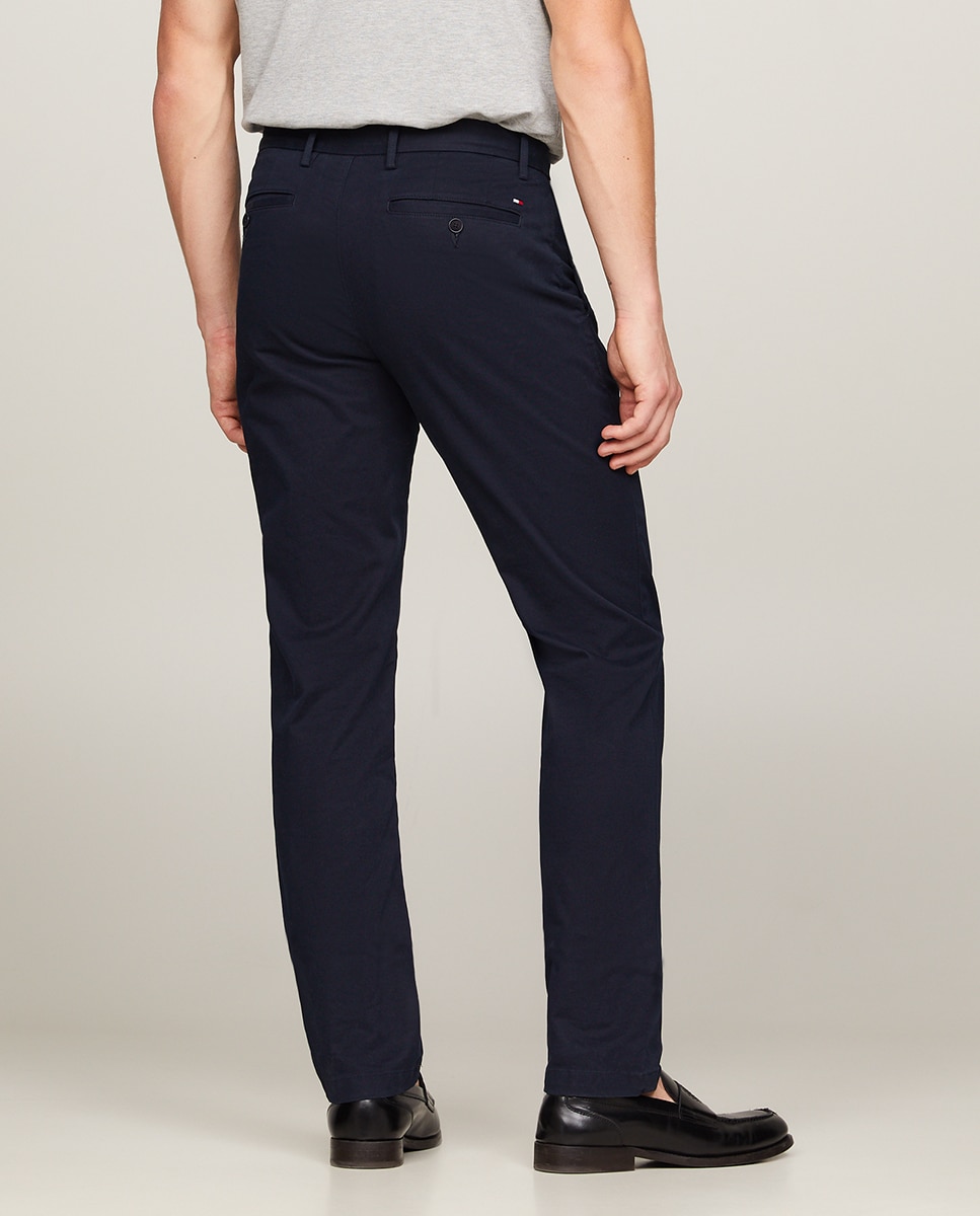 Calças Chino Denton Regular Fit Azul-marinho-3