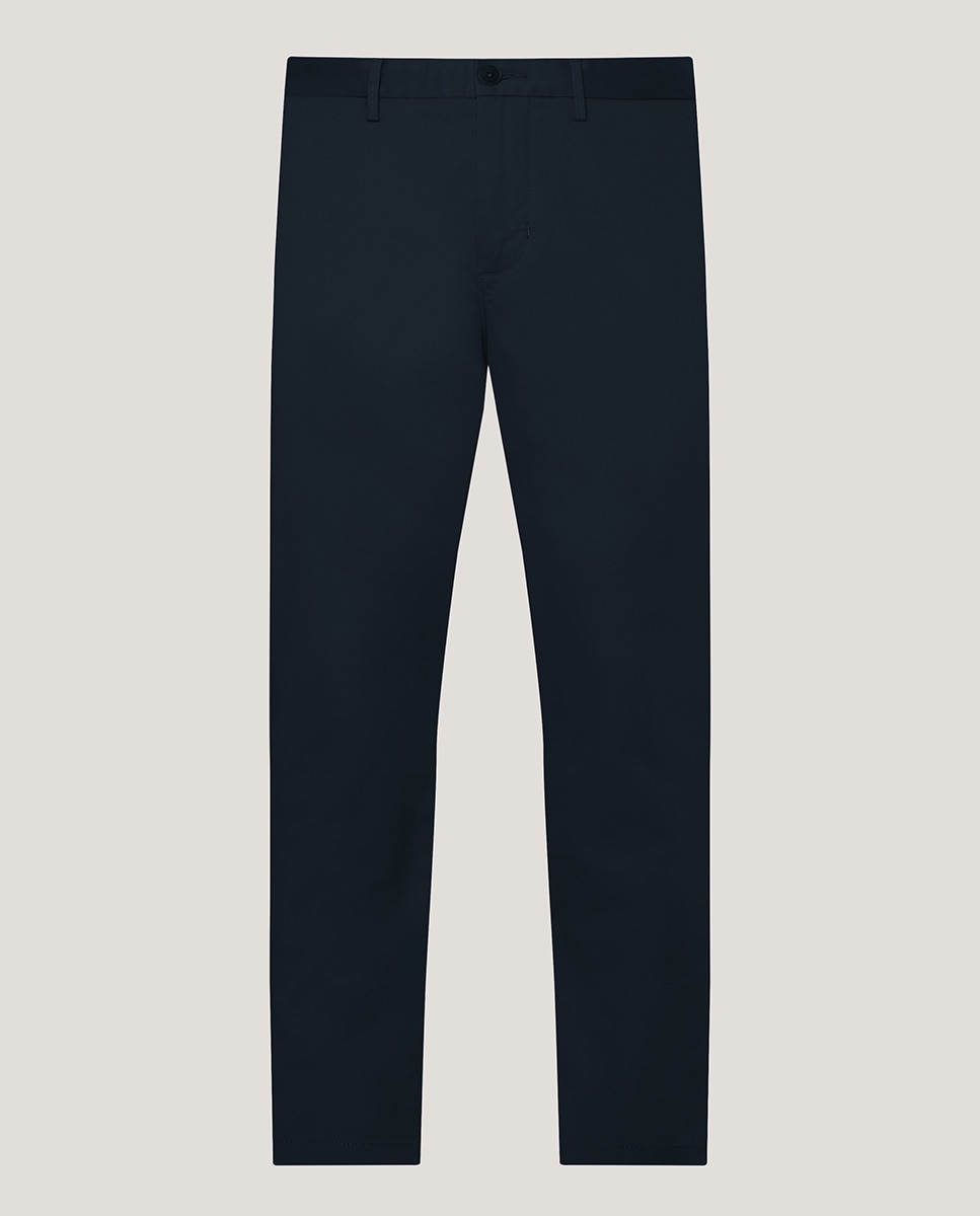 Calças Chino Denton Regular Fit Azul-marinho-4