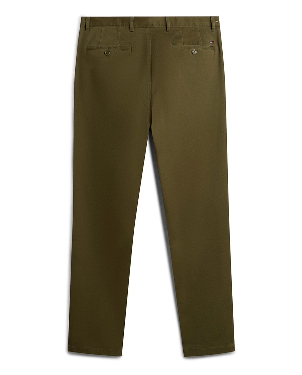 Calças Chino Denton Verde-militar-6