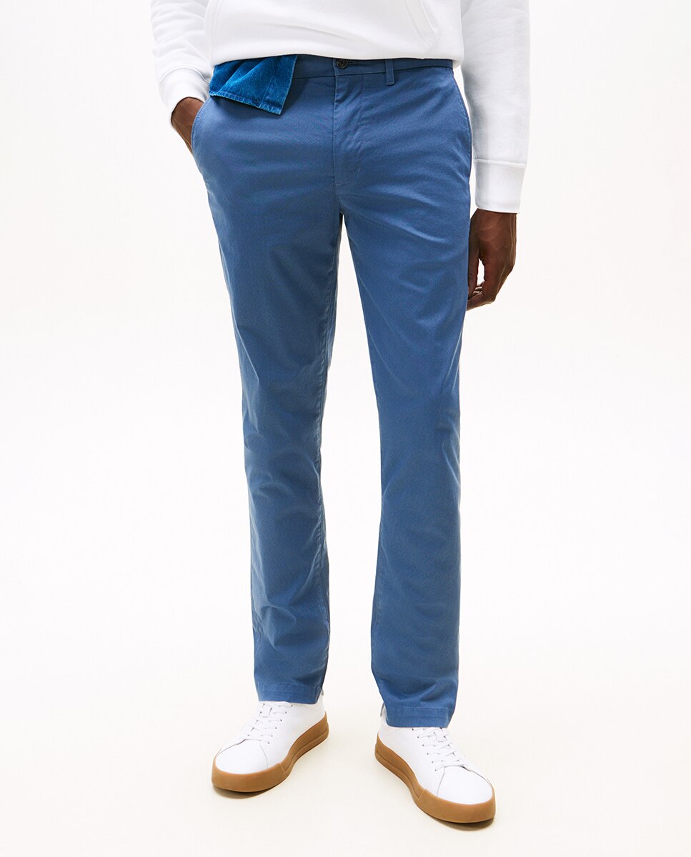 Calças Chino Slim Fit Bleecker Azul-índigo-2
