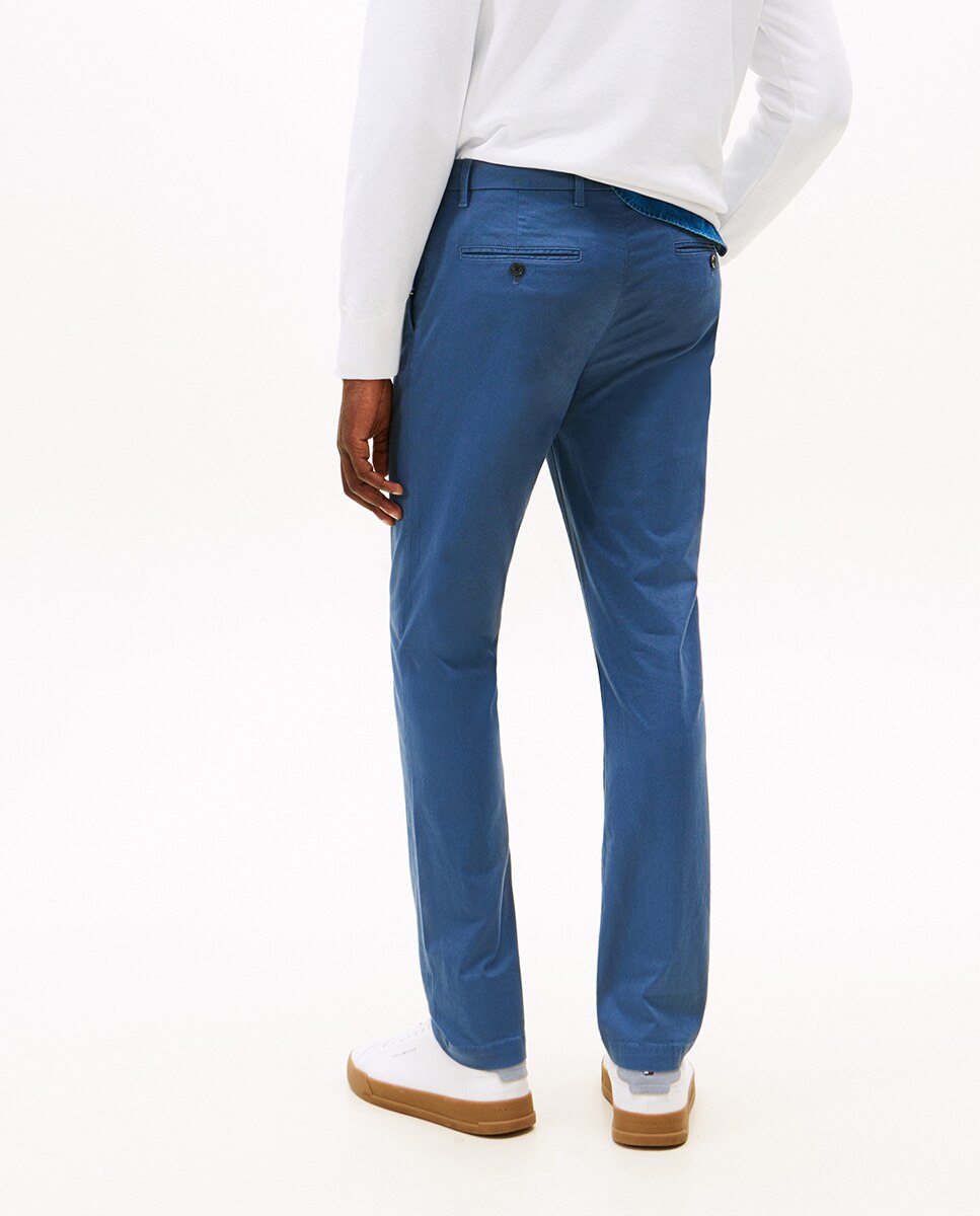 Calças Chino Slim Fit Bleecker Azul-índigo-3