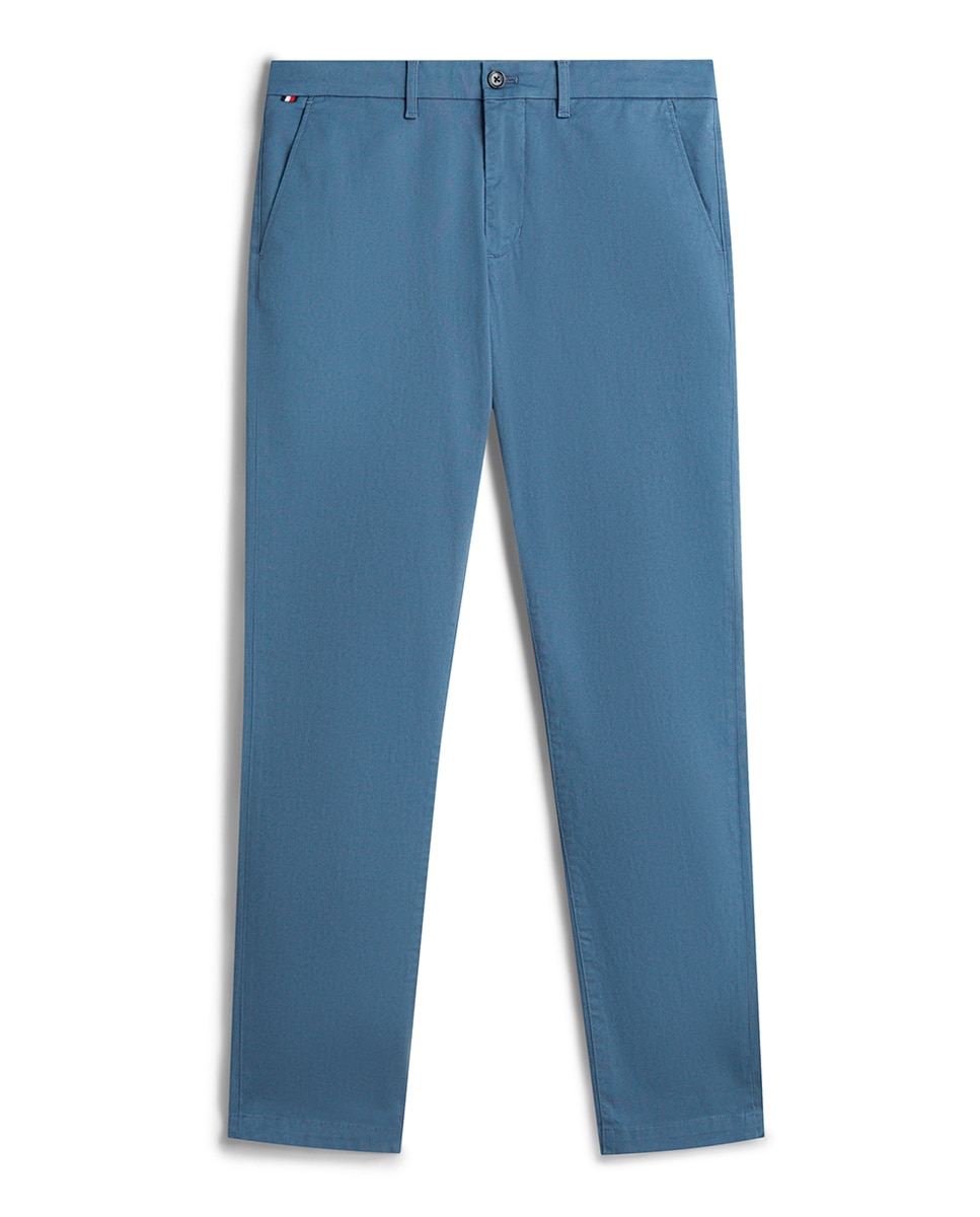 Calças Chino Slim Fit Bleecker Azul-índigo-5