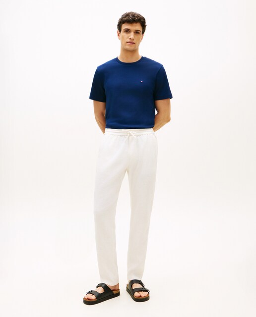 Pantalón de caballero elaborado en mezcla de lino fit tapered Harlem