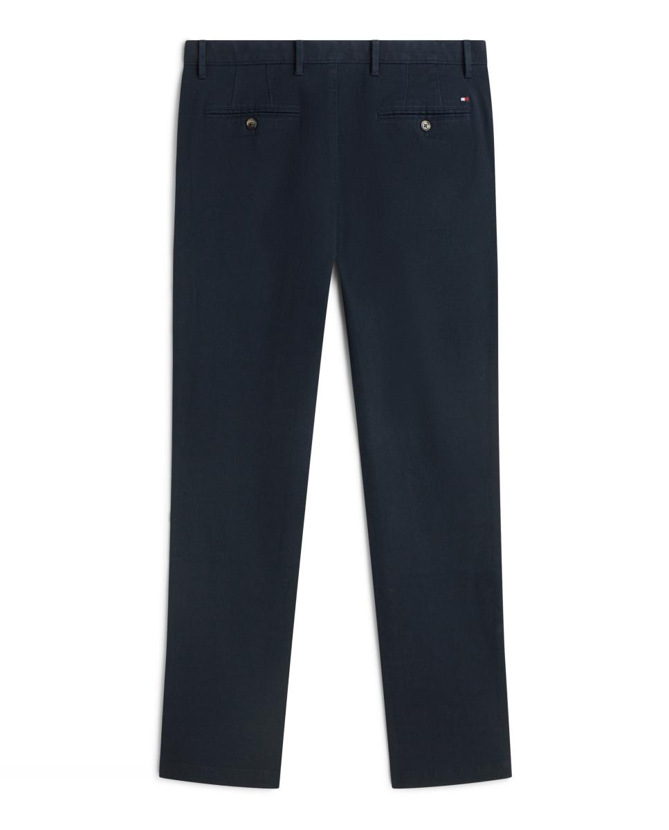 Calças Skinny Fit com Estrutura Azul-marinho-2