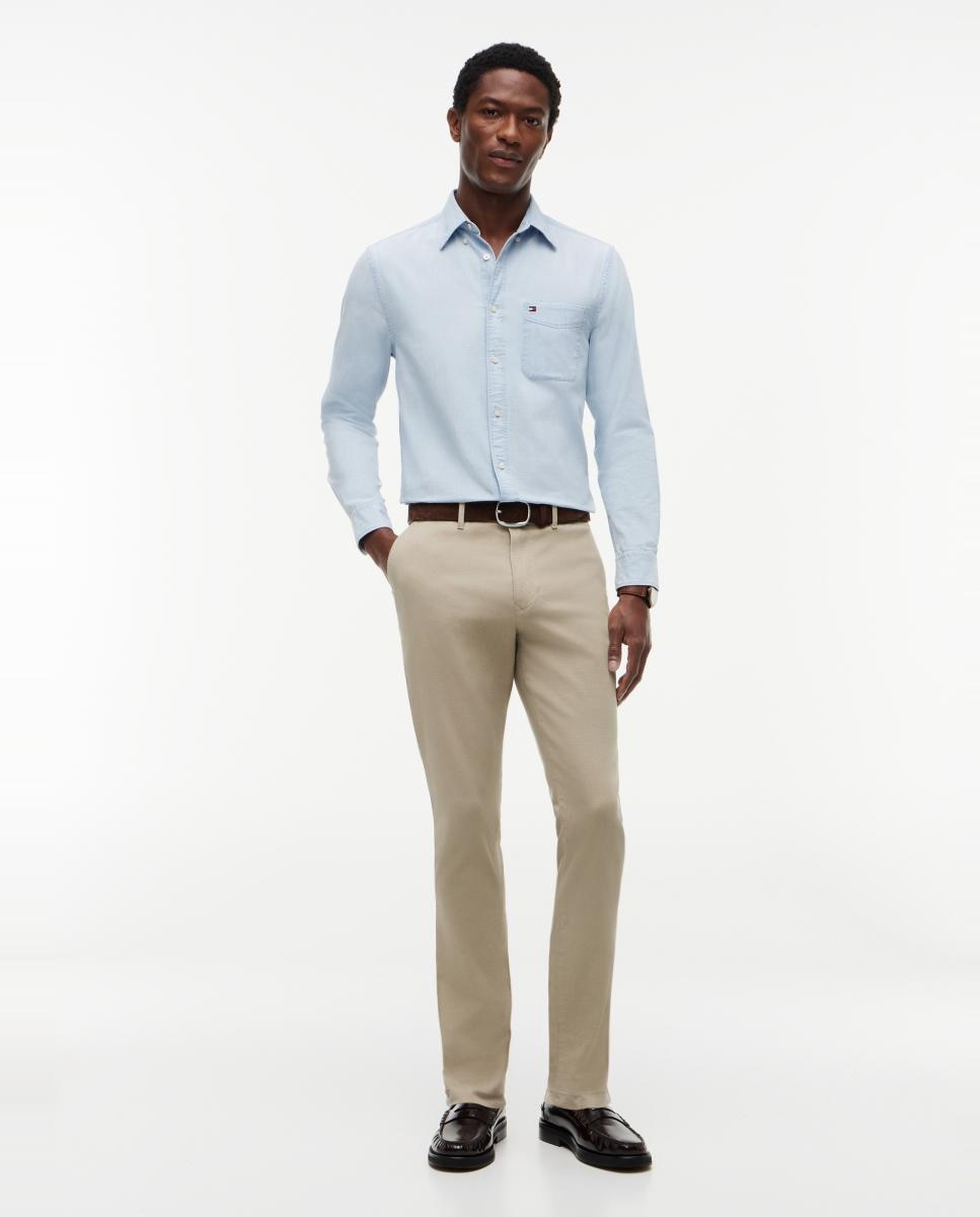 Tommy Hilfiger - Pantalón con estructura de caballero con fit skinny Bleecker.