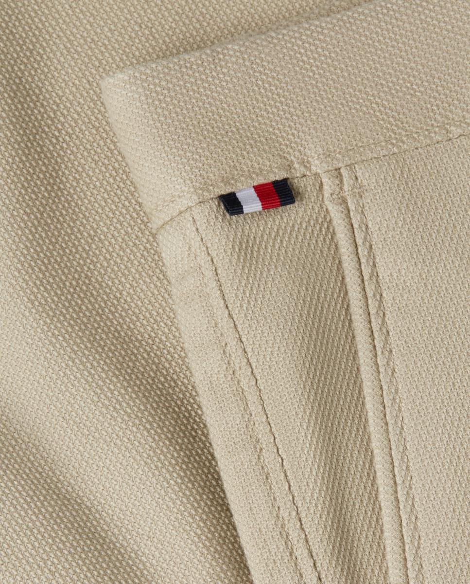 Calças Skinny Fit com Estrutura Bege-5