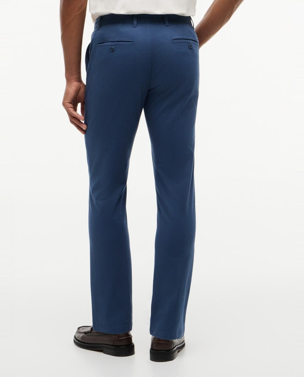 Calças Chino Clássicas Denton Slim Fit Azul-índigo-3