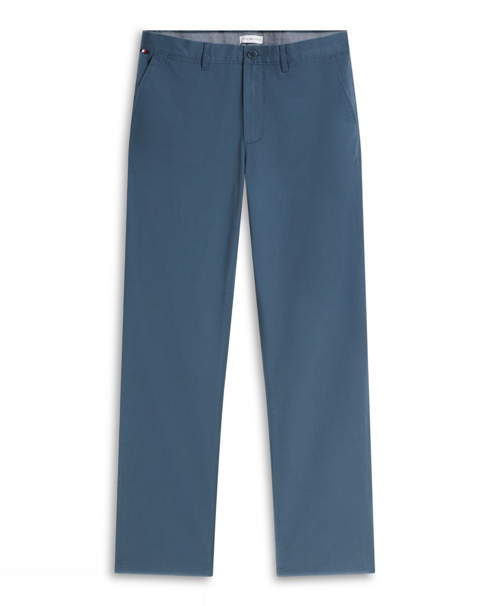 Calças Chino Clássicas Denton Slim Fit Azul-índigo-4