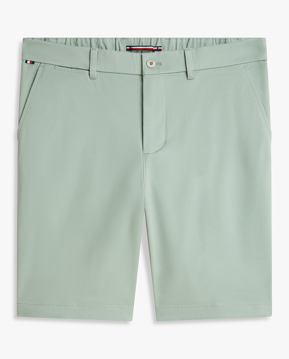 Bermudas Lisas com Cintura Ajustável Verde-5