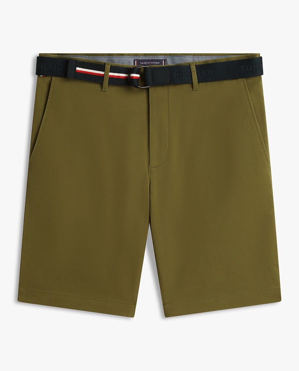 Bermudas Chino Lisas Verde-militar-5