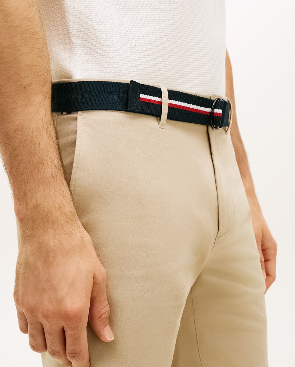 Bermuda de caballero lisa tipo chino - Tommy Hilfiger - Beige Beige-4