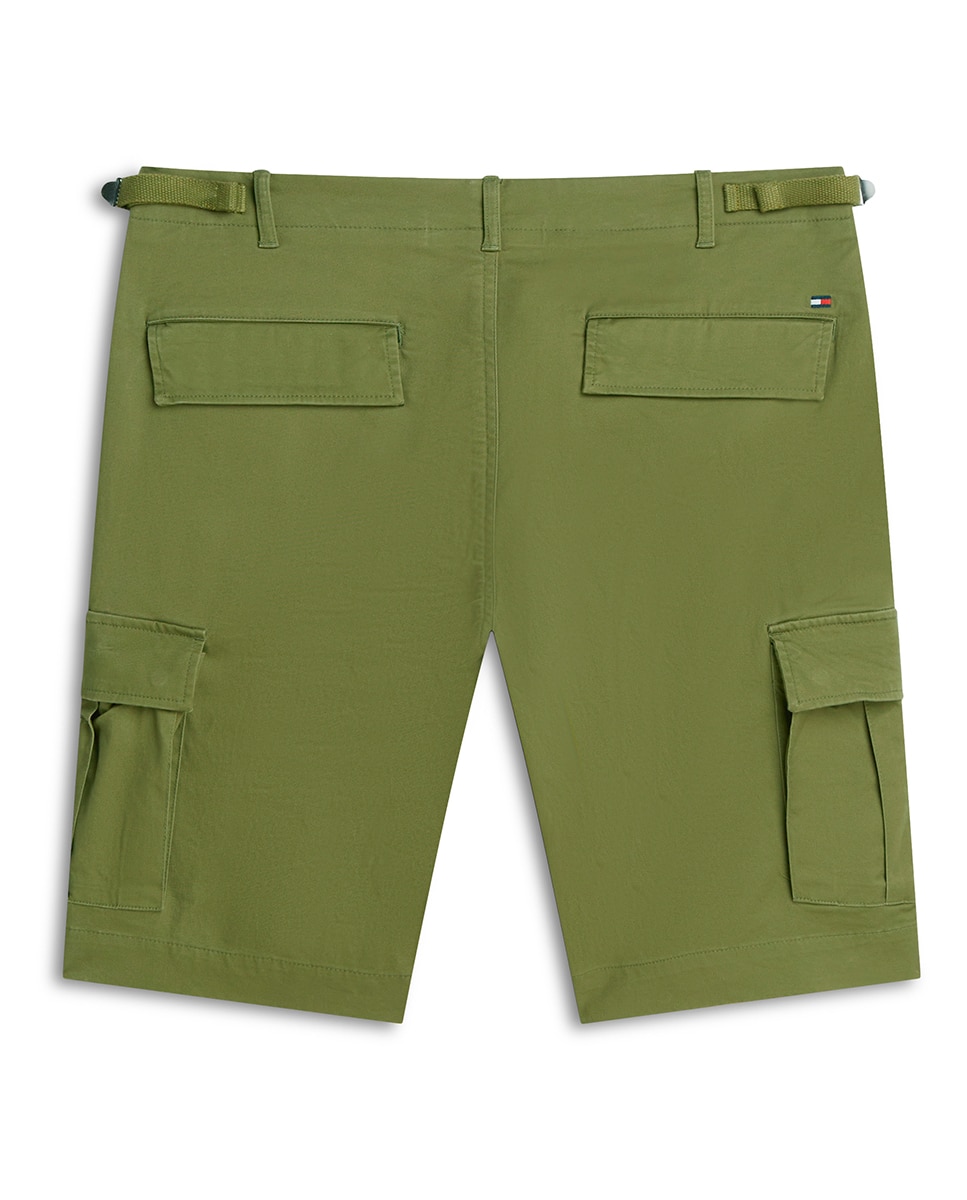 Bermuda de caballero tipo cargo lisa - Tommy Hilfiger - Azul marino Verde militar-6