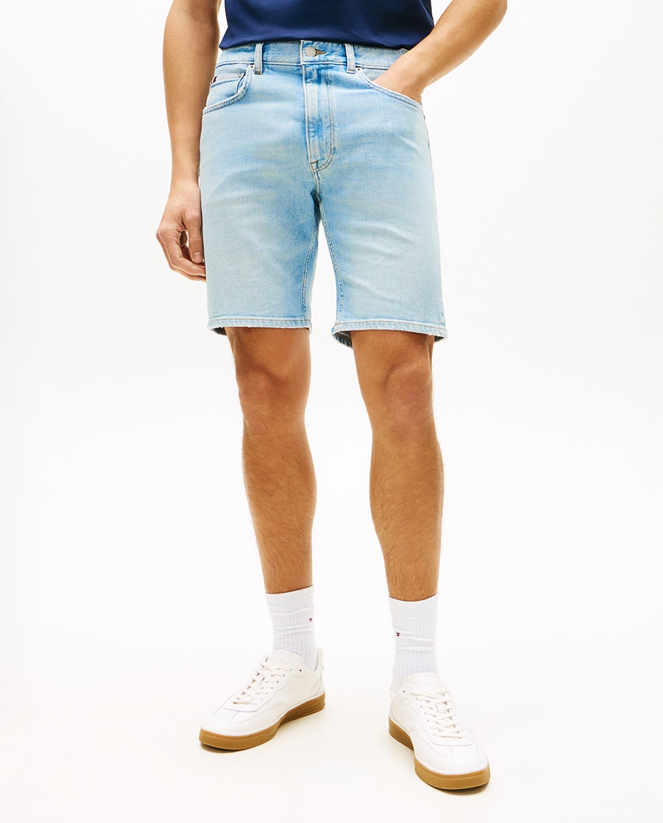 Bermudas de Ganga Straight Fit Denton Azul-2