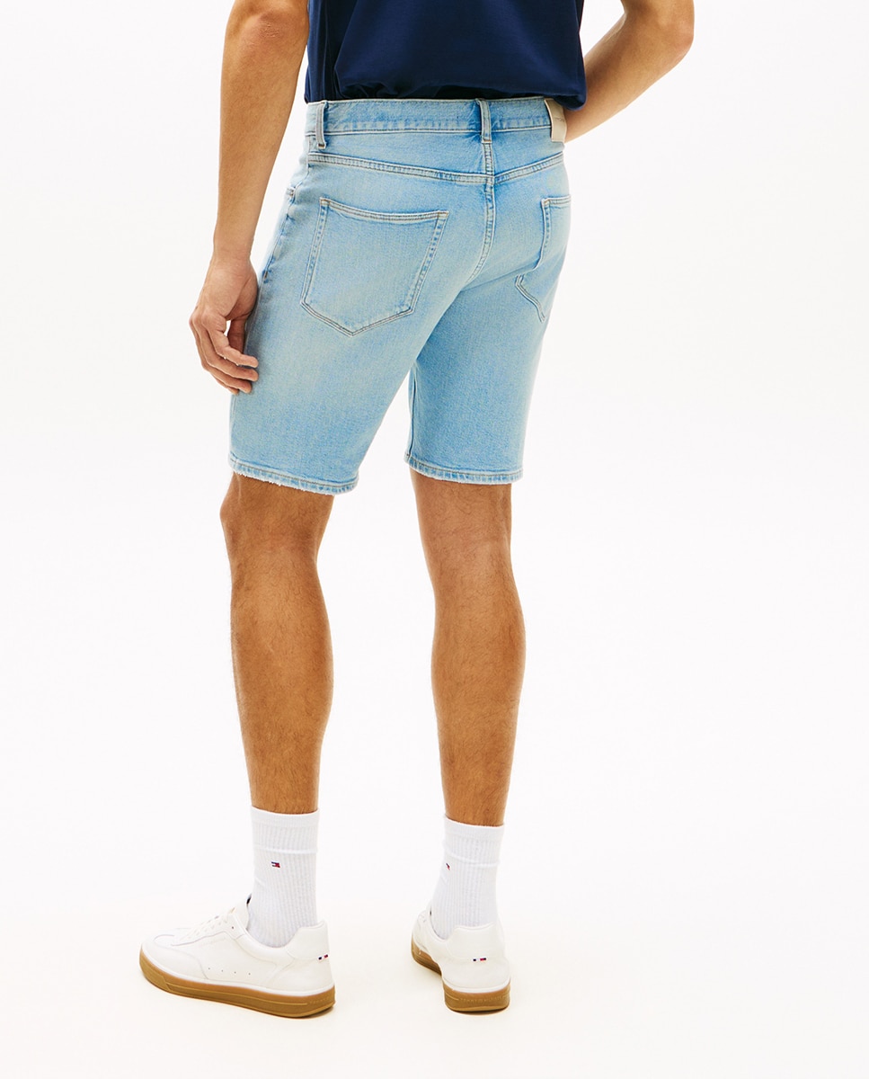Bermudas de Ganga Straight Fit Denton Azul-3