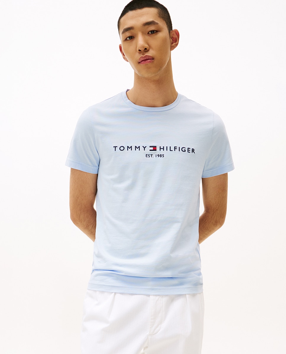Tommy Hilfiger - Camiseta de hombre en algodón orgánico manga corta.