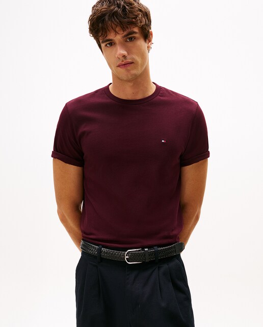 Imagem 0 de T-shirt Regular de Manga Curta com Bandeira Bordada