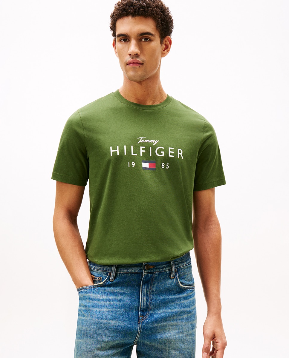 Imagem 0 de T-shirt de Manga Curta com Gola Redonda