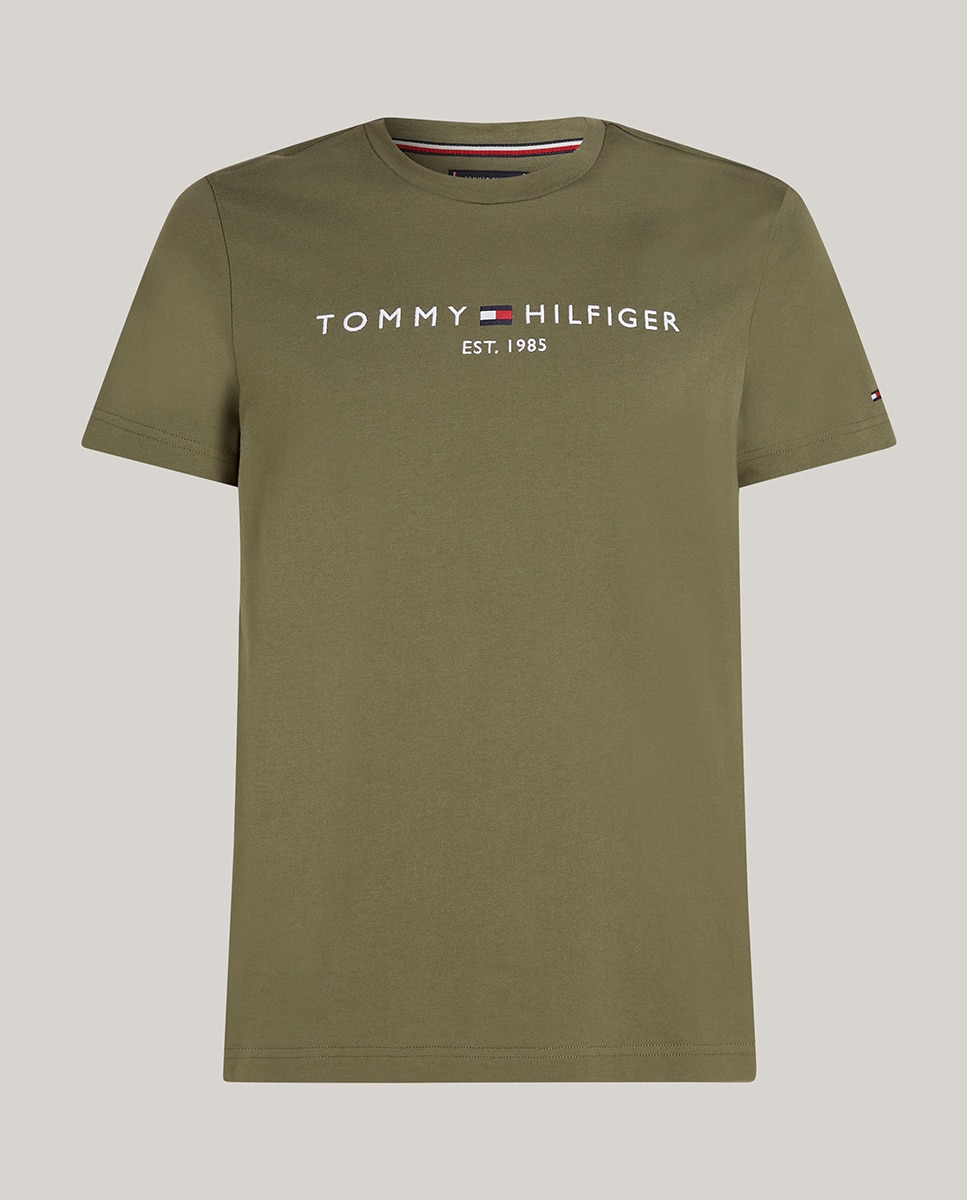 T-shirt de homem vermelha de manga curta Verde-militar-4