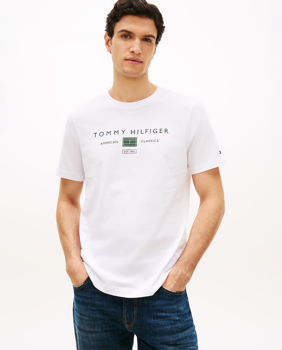 Imagem 0 de T-shirt de Manga Curta com Gola Redonda