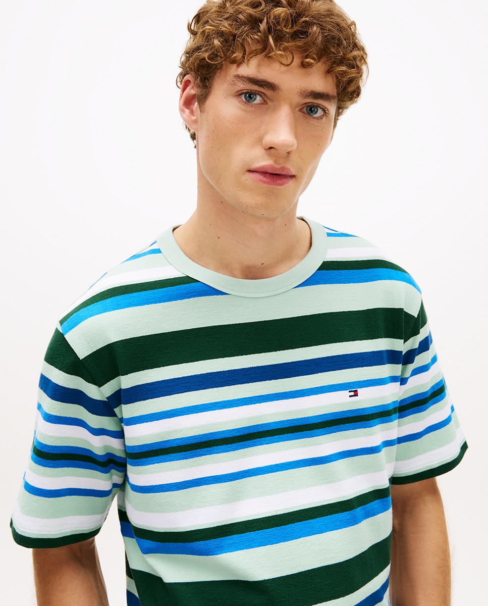 T-shirt de Manga Curta com Gola Redonda Multicolor-3