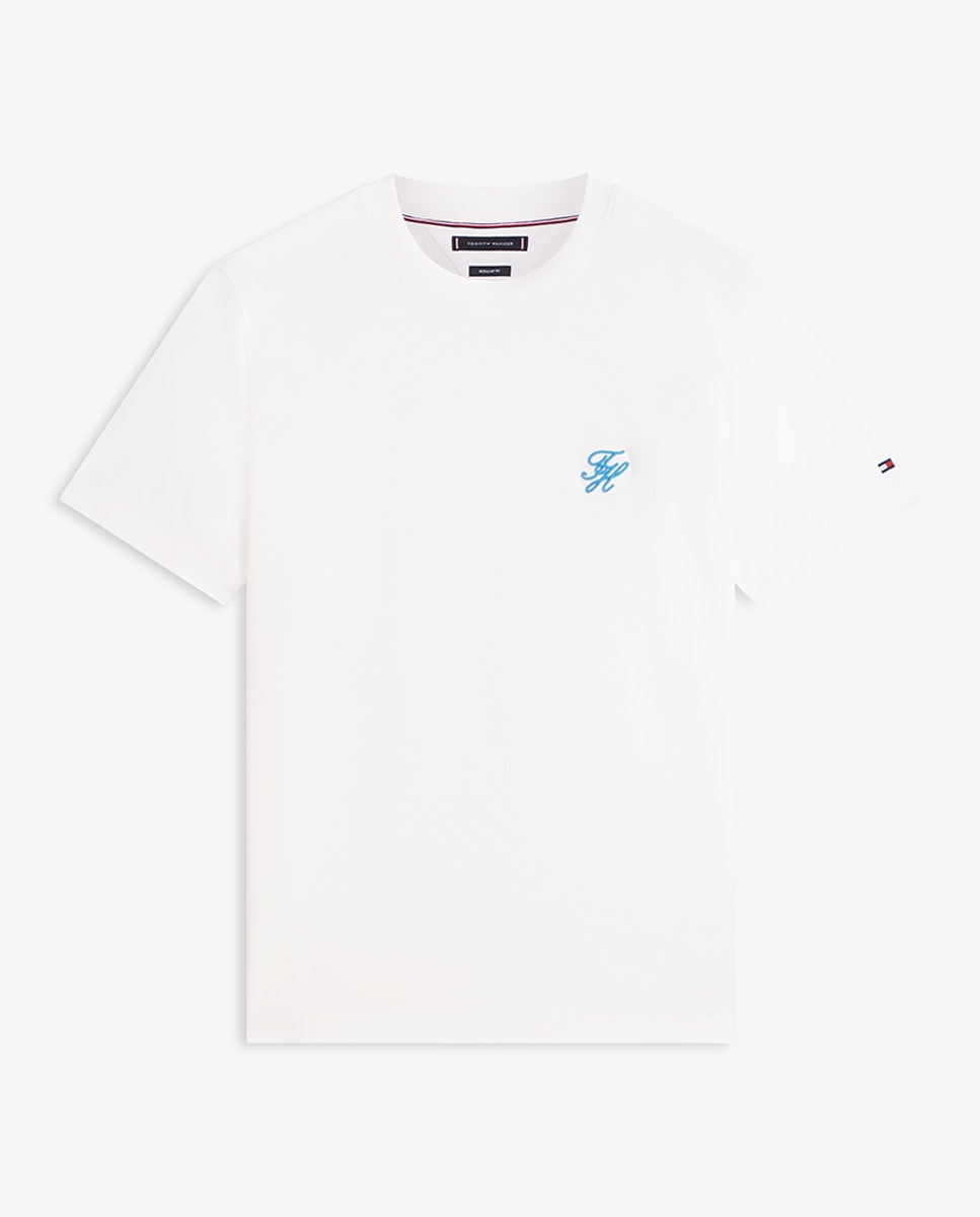T-shirt de Manga Curta com Gola Redonda Cru-4