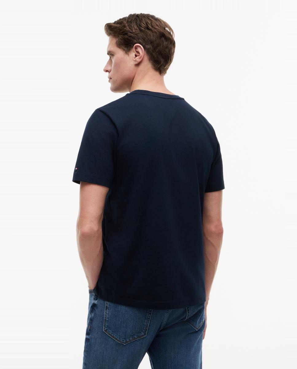 Camisa de caballero con logo impreso en el pecho - Tommy Hilfiger - Azul marino Azul marino-2