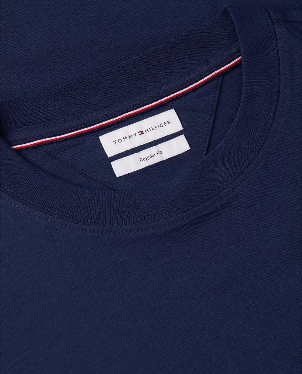 Camiseta de caballero con branding impreso en el pecho - Tommy Hilfiger - Azul marino Azul marino-5