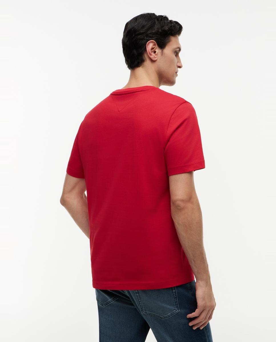 Camiseta de caballero con branding impreso en el pecho - Tommy Hilfiger - Rojo Rojo-2