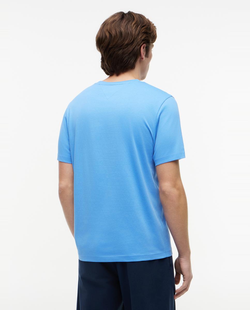 Camiseta de caballero con branding impreso en el pecho - Tommy Hilfiger - Azul celeste Azul celeste-2