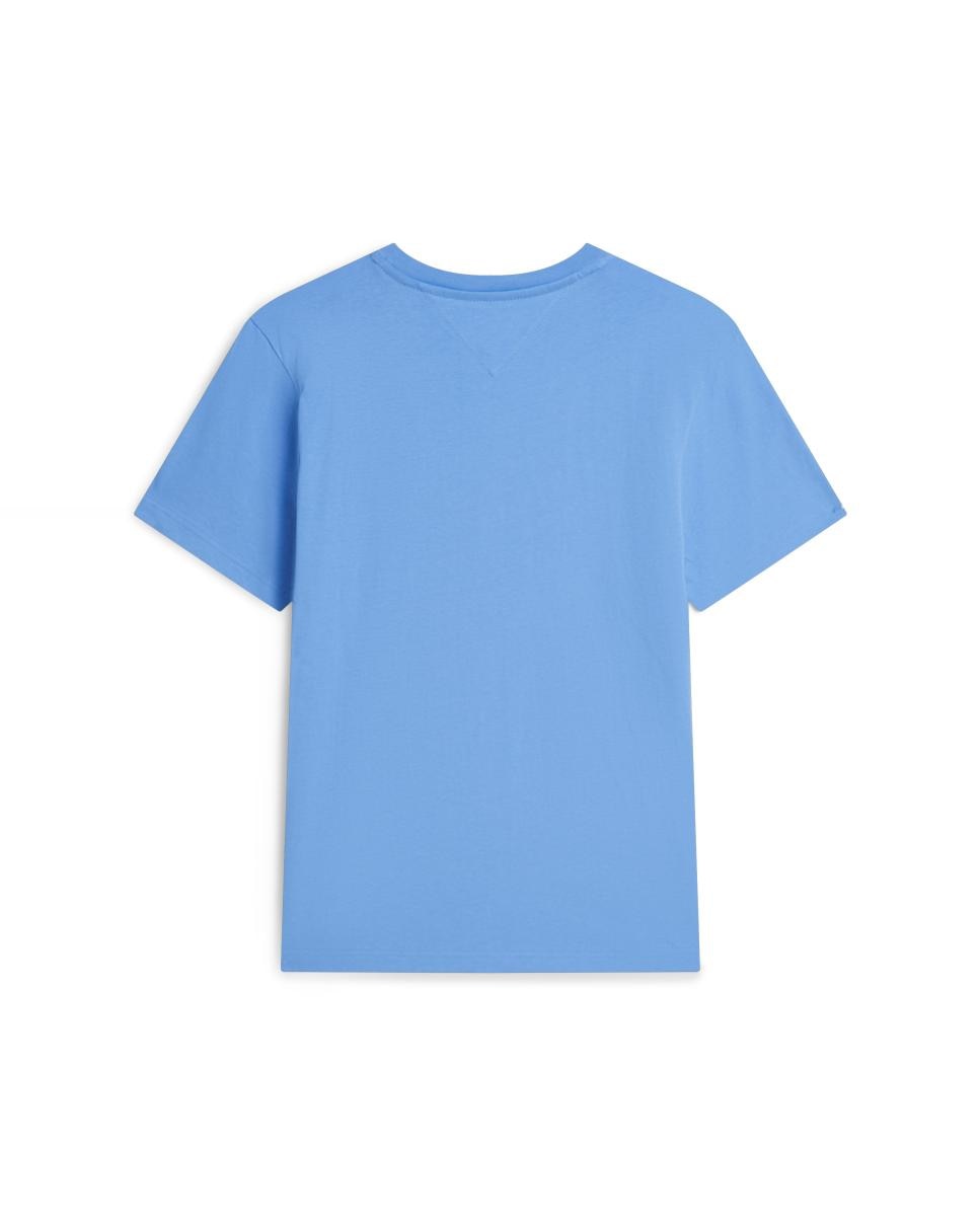 Camiseta de caballero con branding impreso en el pecho - Tommy Hilfiger - Azul celeste Azul celeste-5