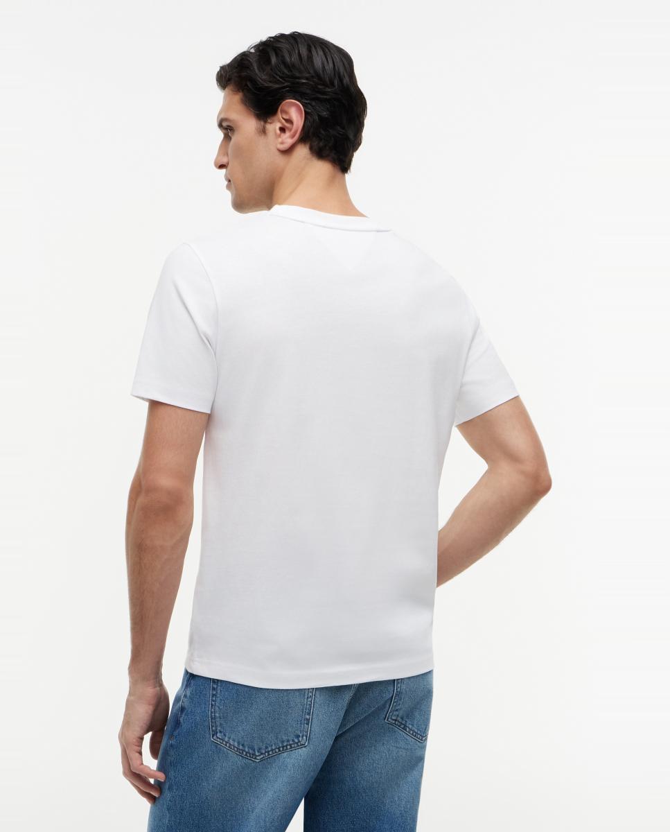 Camisa de caballero con logo impreso en el pecho - Tommy Hilfiger - Blanco Blanco-2