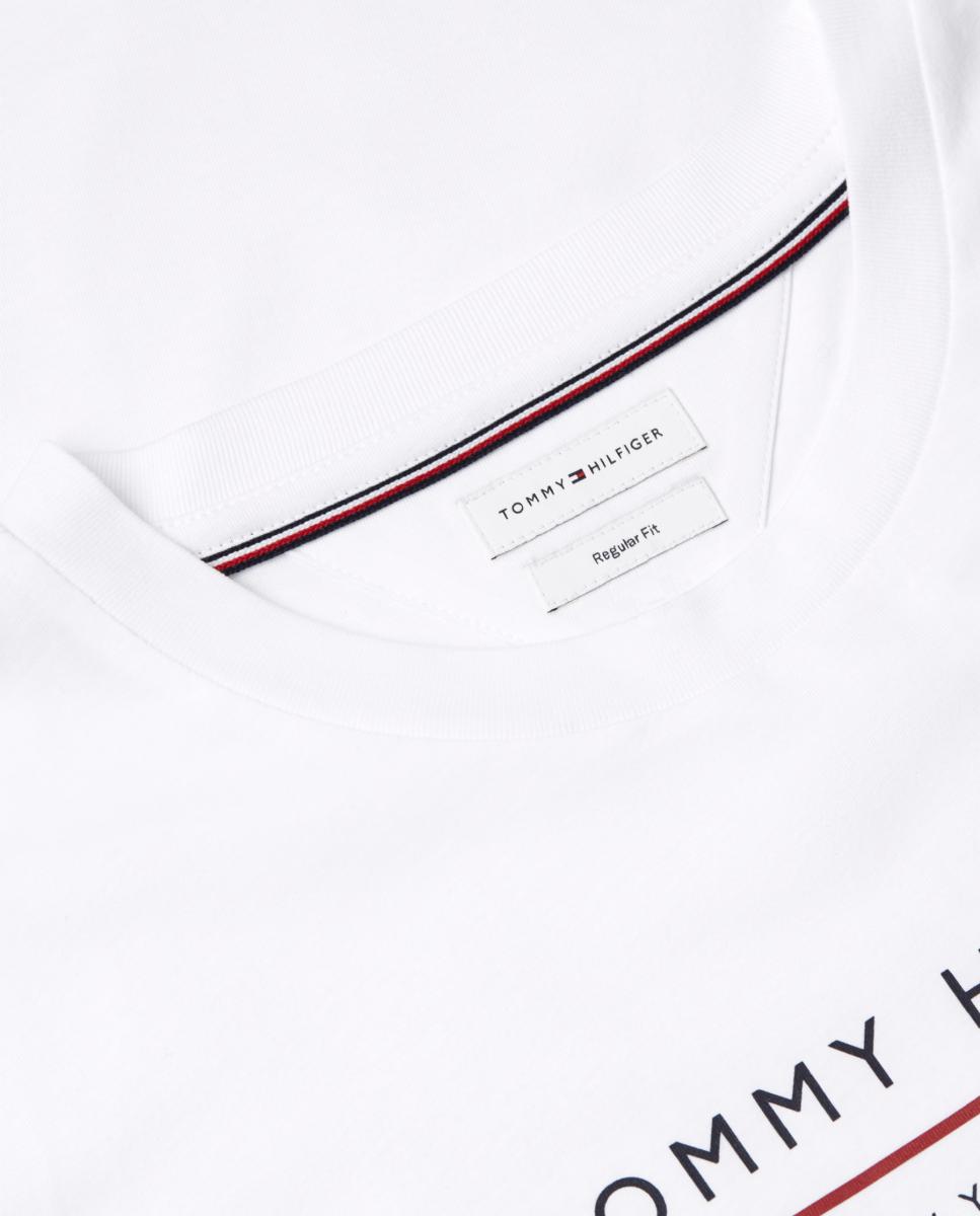 Camisa de caballero con logo impreso en el pecho - Tommy Hilfiger - Blanco Blanco-4