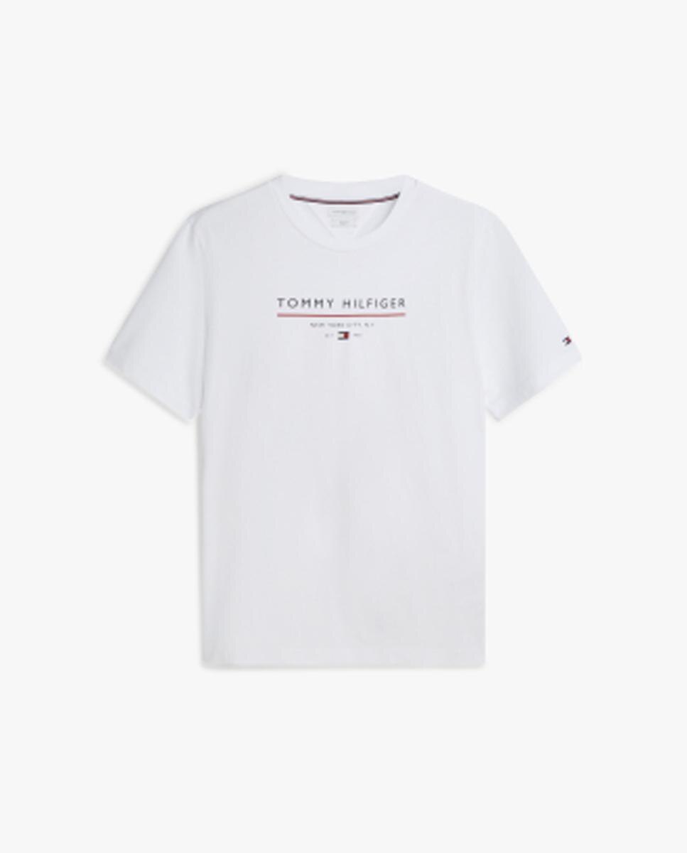Camisa de caballero con logo impreso en el pecho - Tommy Hilfiger - Blanco Blanco-5